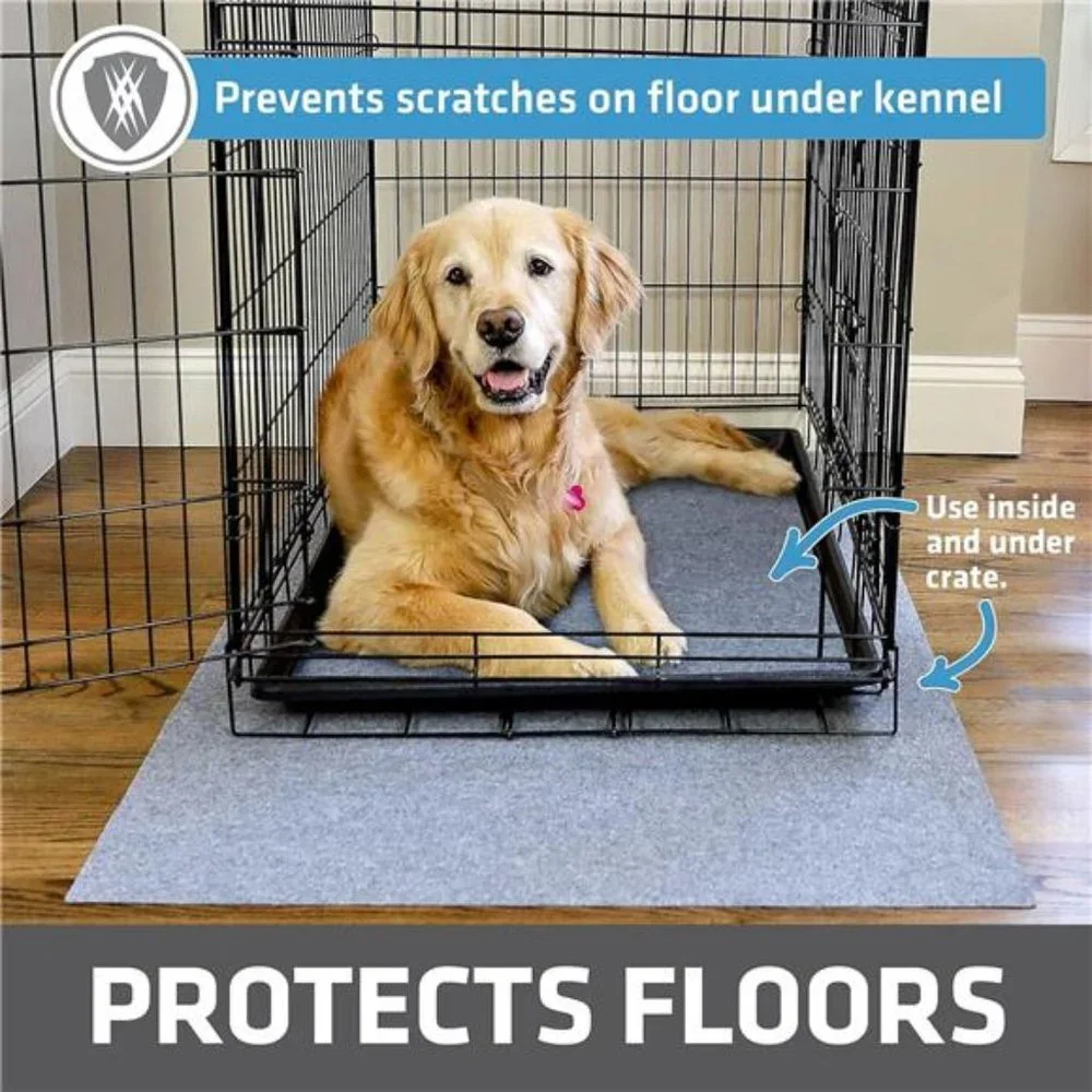 Dog Crate Mat Liner, Absorbs Urine, Waterproof, Non-Slip, Washable Puppy Pee Pad